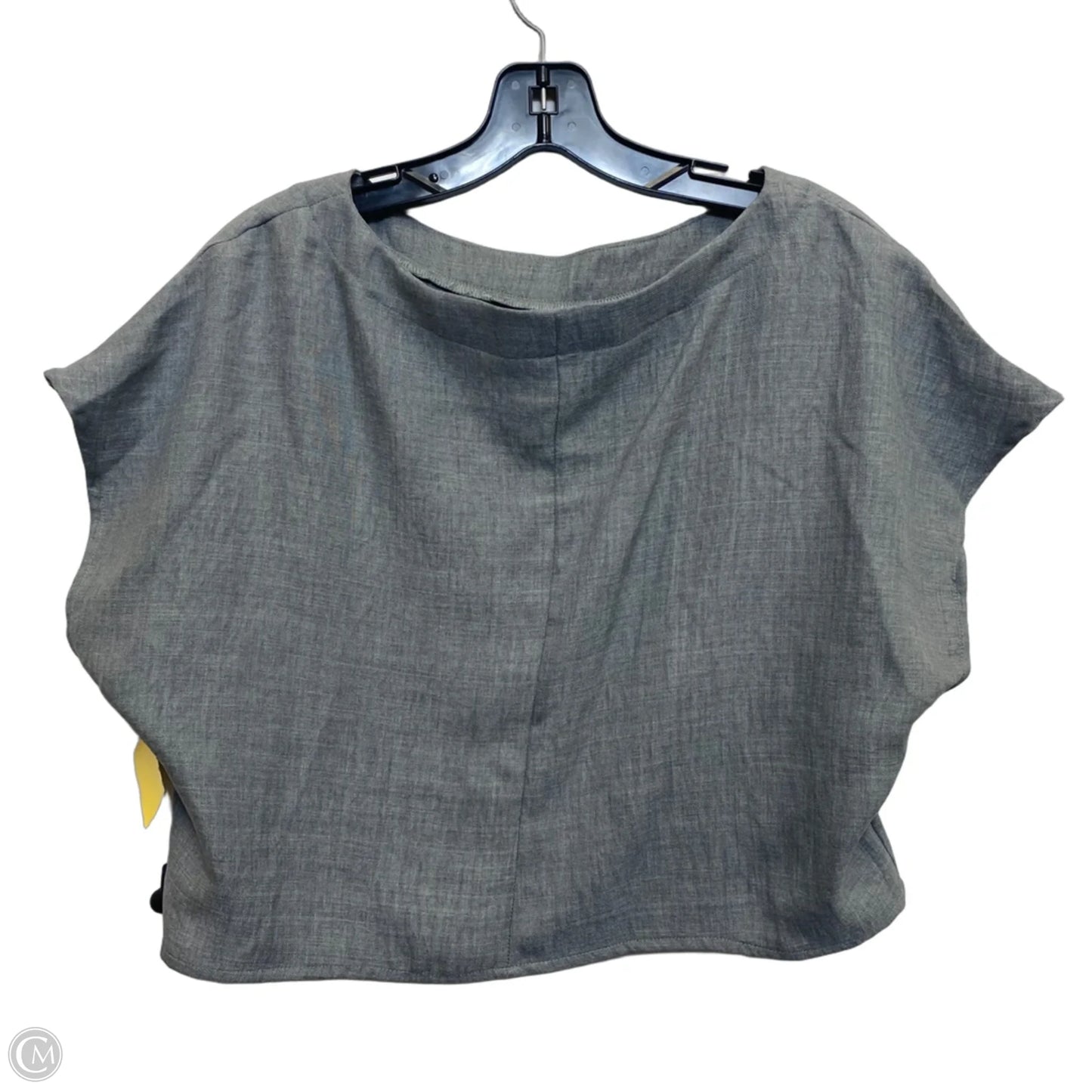 Top Short Sleeve By Shein In Grey, Size: L