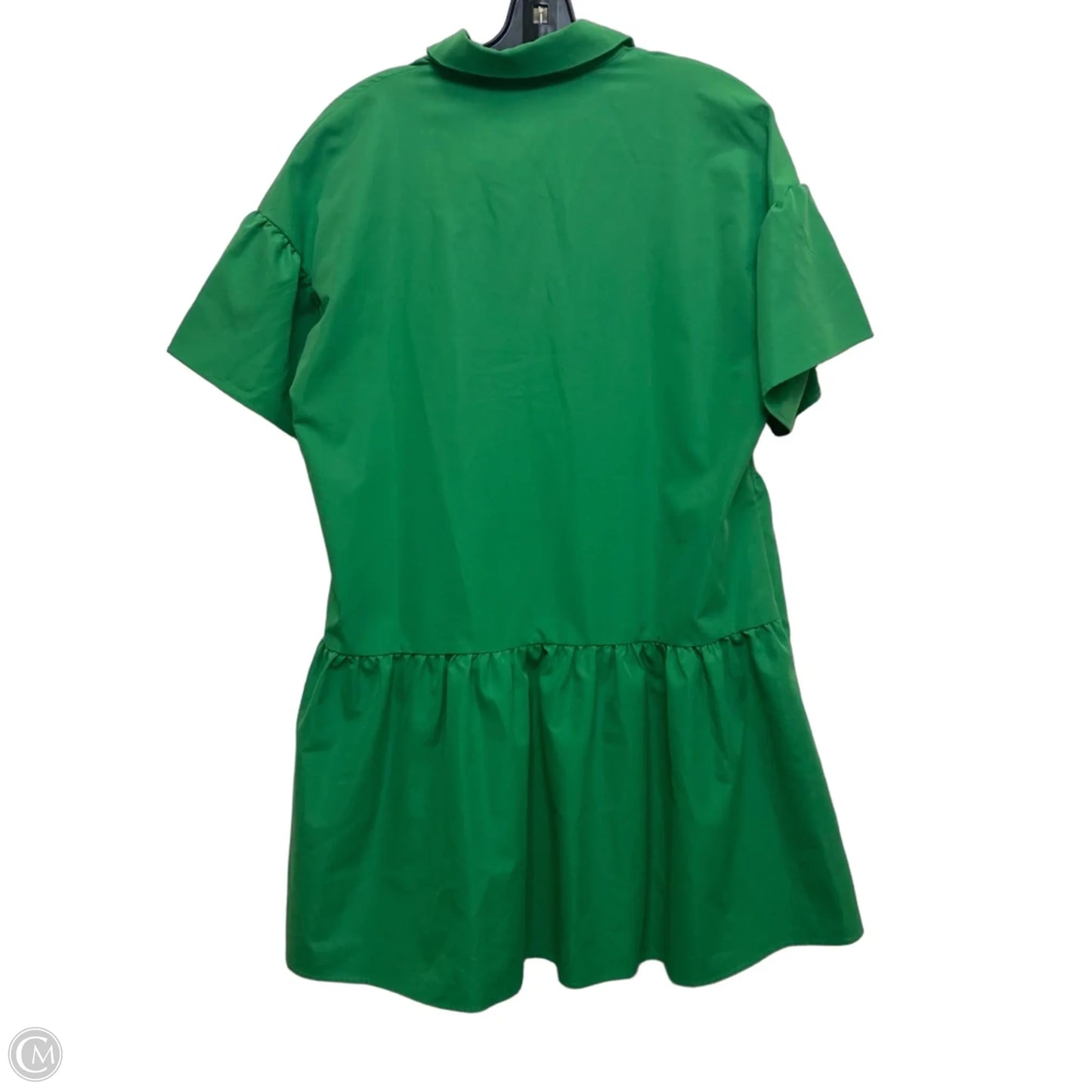 Dress Casual Short By Flying Tomato In Green Denim, Size: S