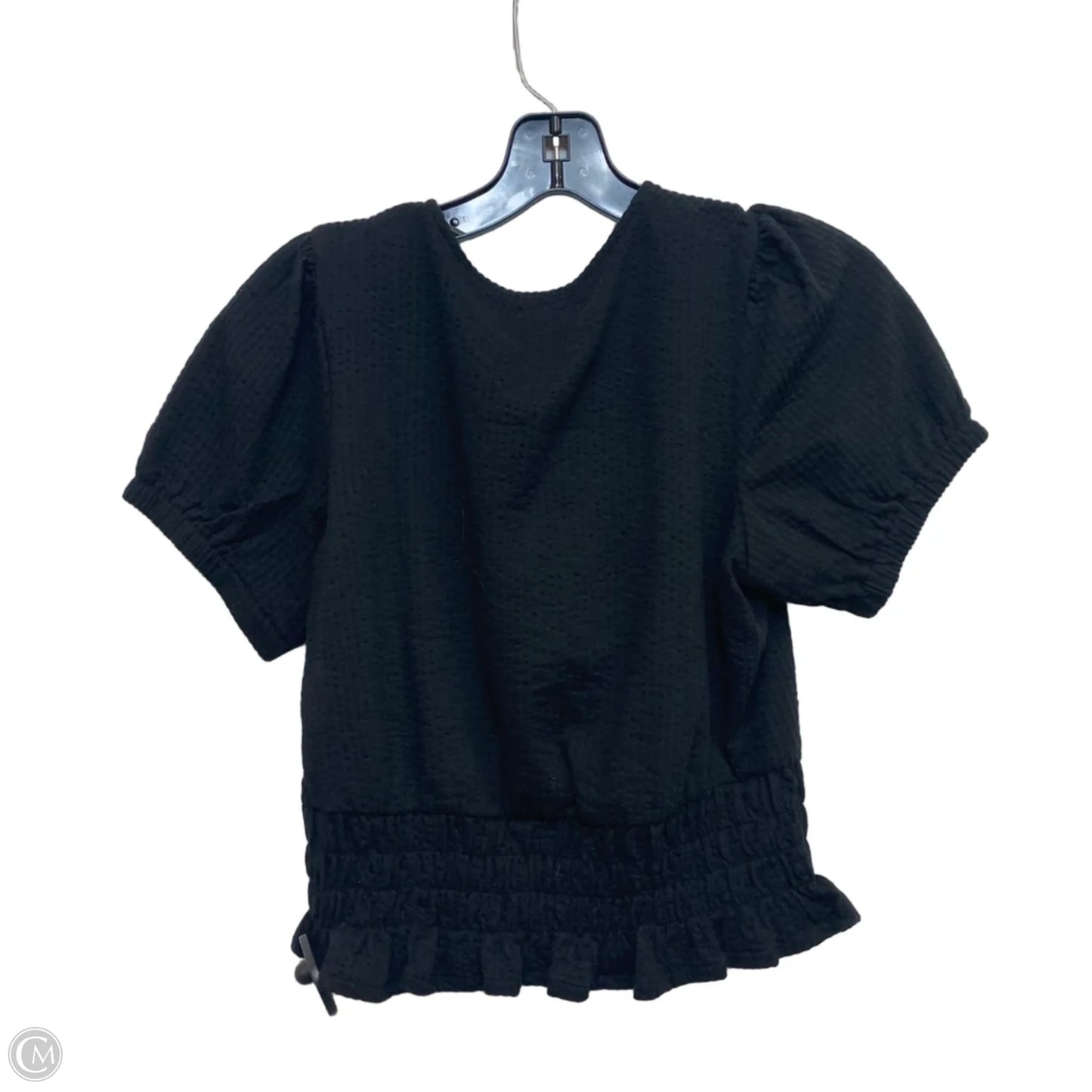 Top Short Sleeve By Madewell In Black, Size: S