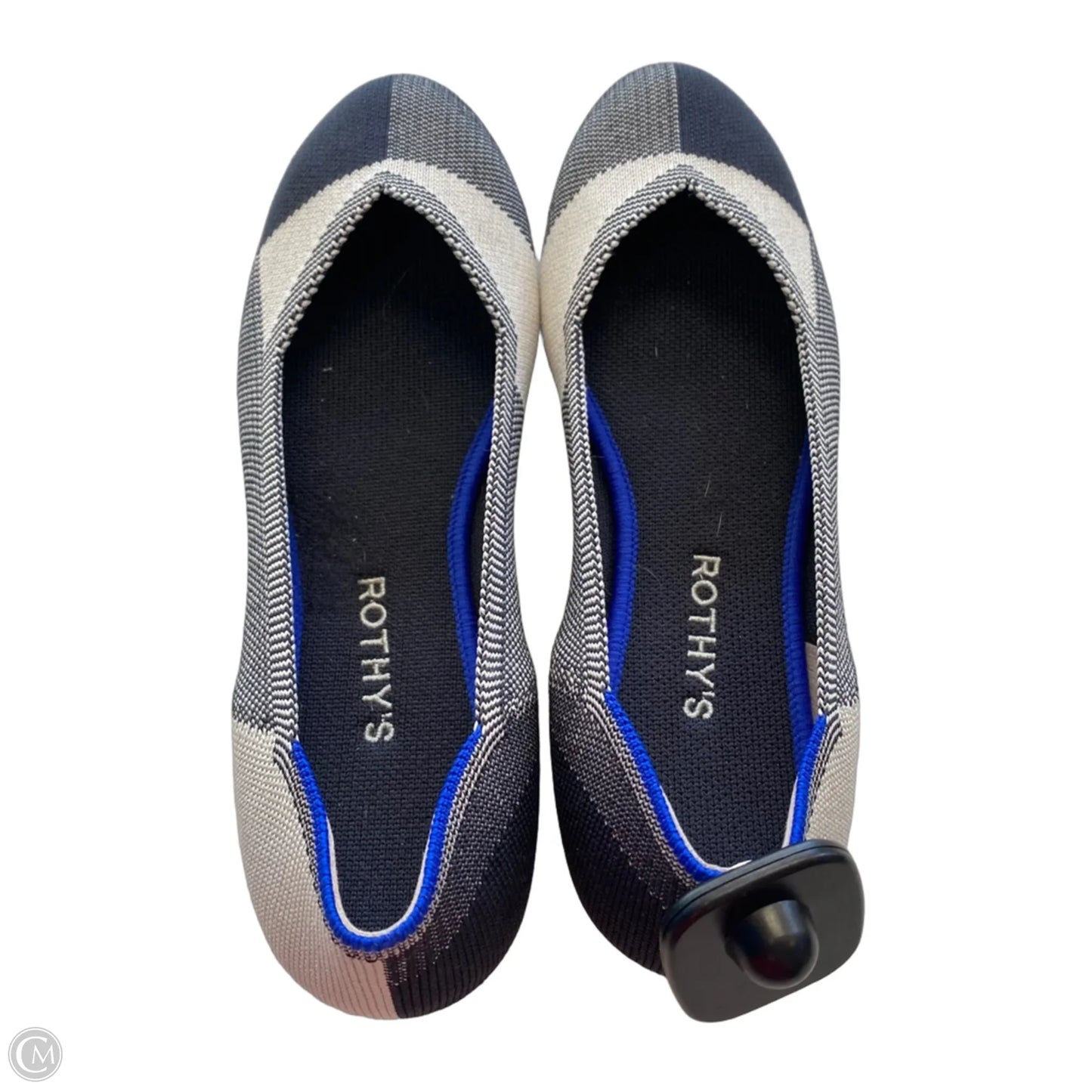Shoes Designer By Rothys In Black & Grey, Size: 9