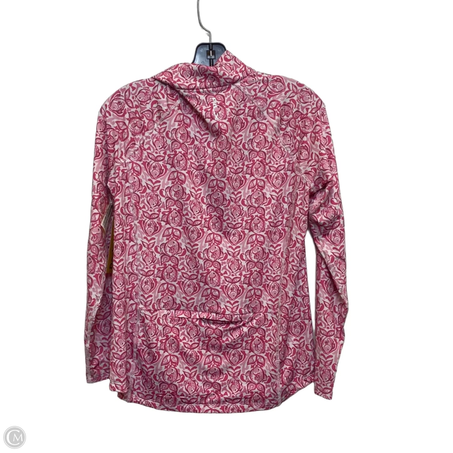 Athletic Top Long Sleeve Collar By Ralph Lauren In Pink, Size: S