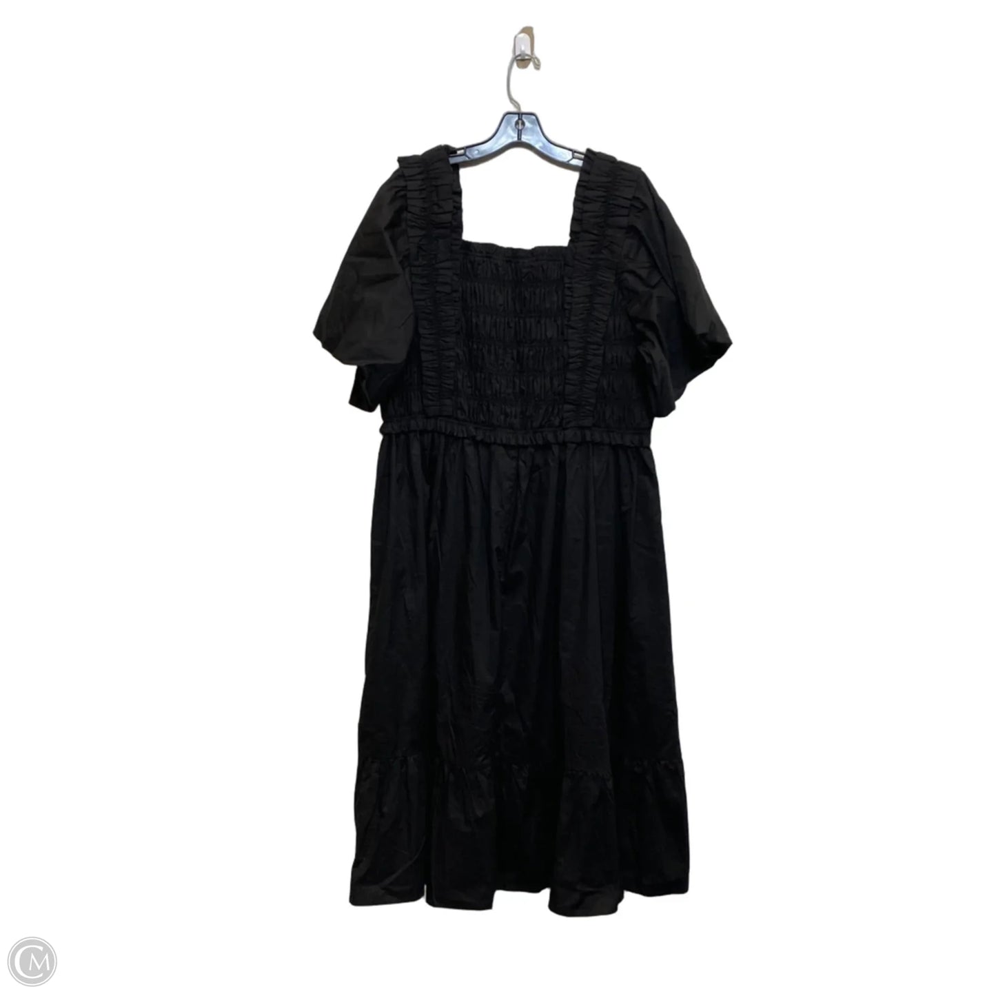 Dress Casual Midi By English Factory In Black, Size: 2x