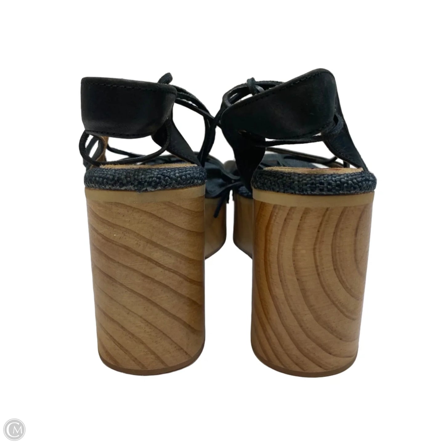 Sandals Heels Block By Free People In Black, Size: 6.5