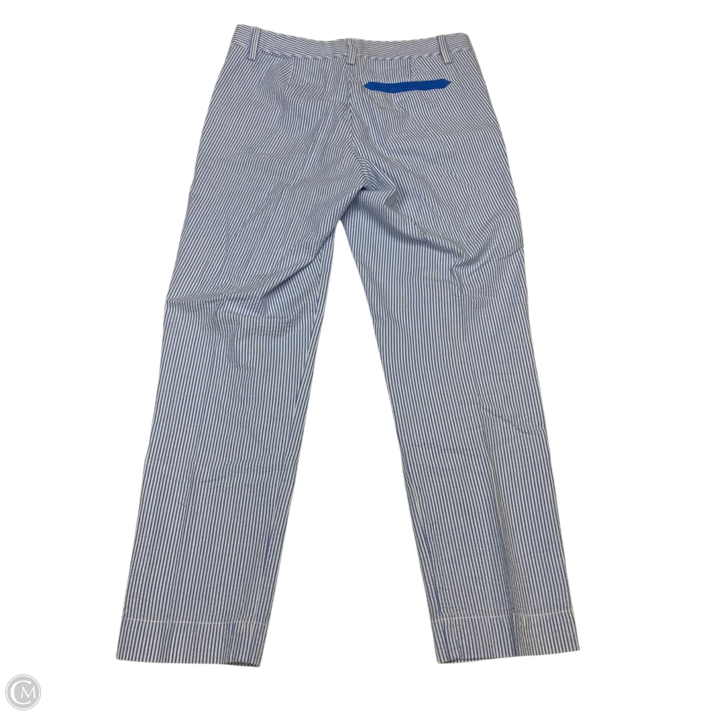 Pants Designer By Lilly Pulitzer In Blue & White, Size: 2