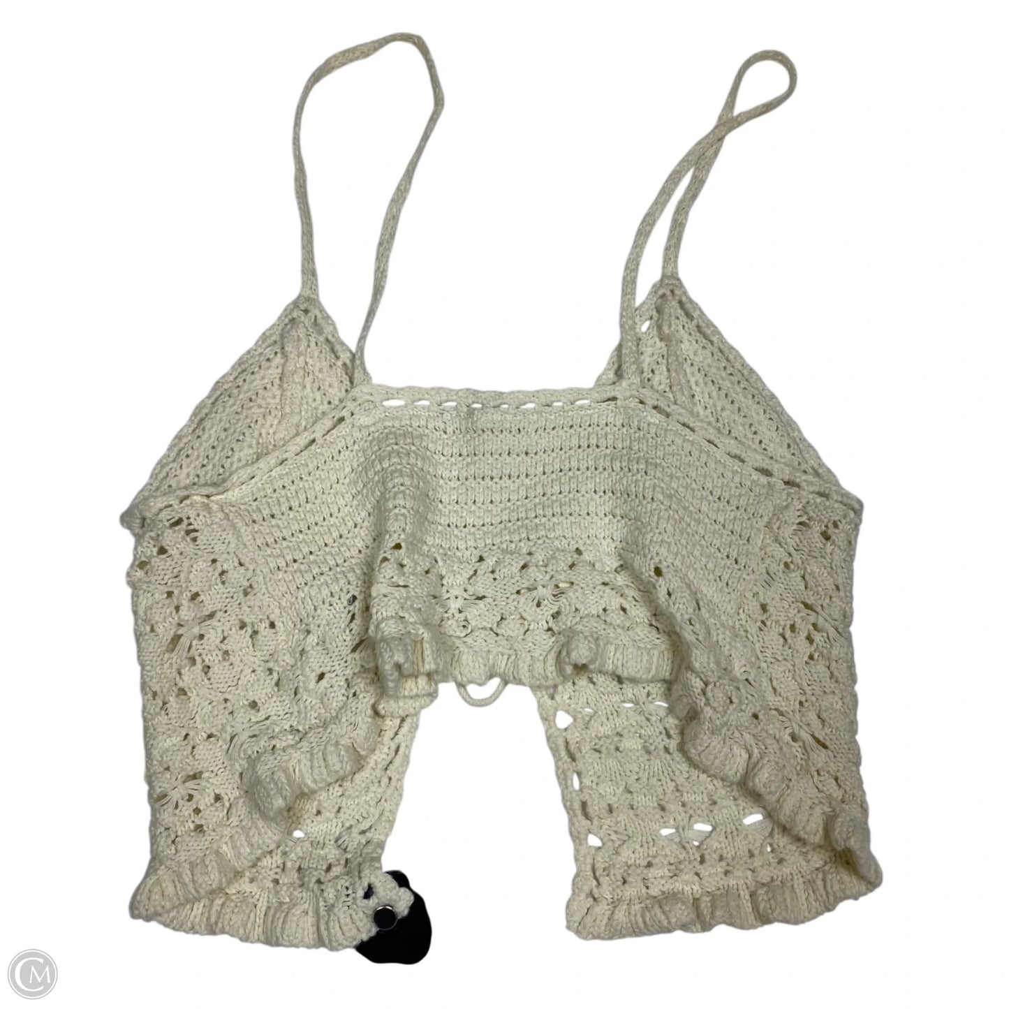 Top Sleeveless By American Eagle In Cream, Size: M