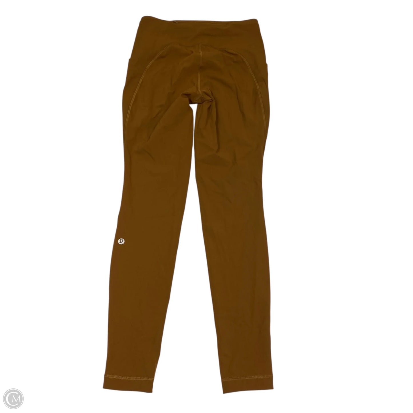 Athletic Leggings Designer By Lululemon In Brown, Size: S