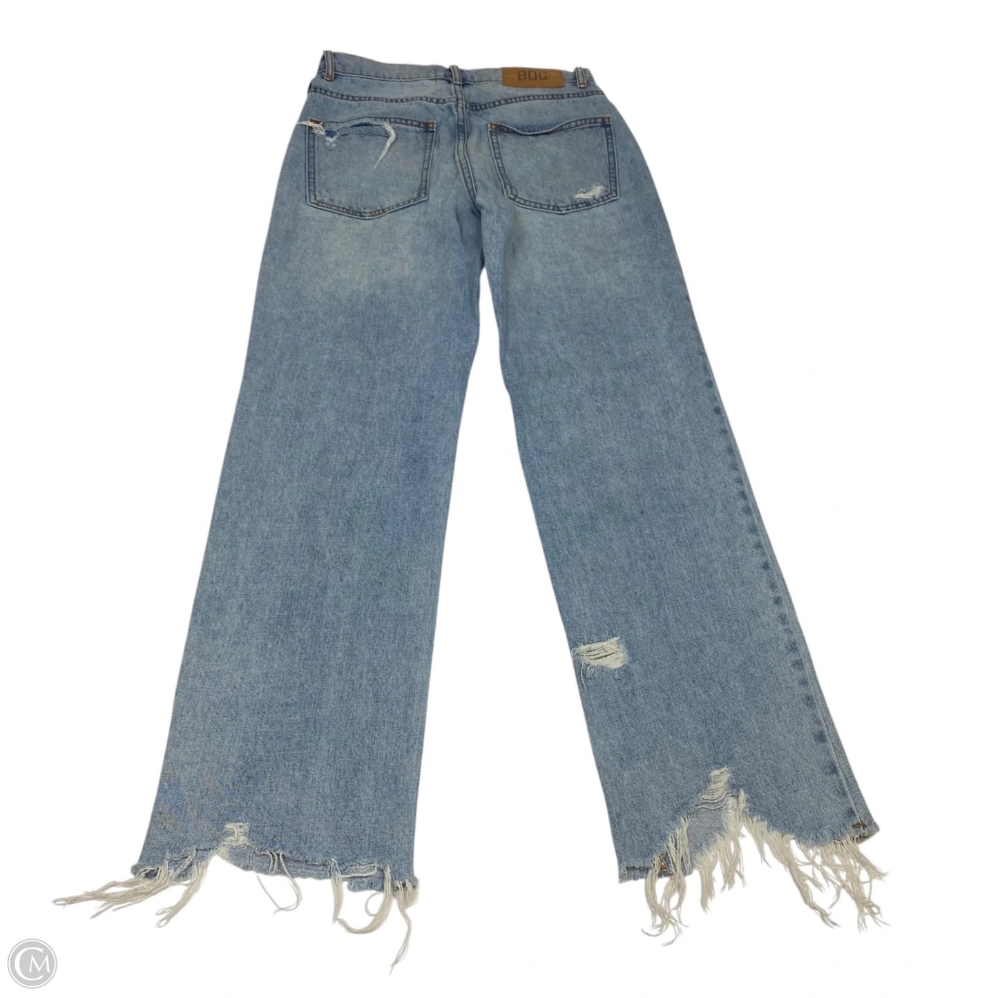 Jeans Straight By Bdg In Blue Denim, Size: 4