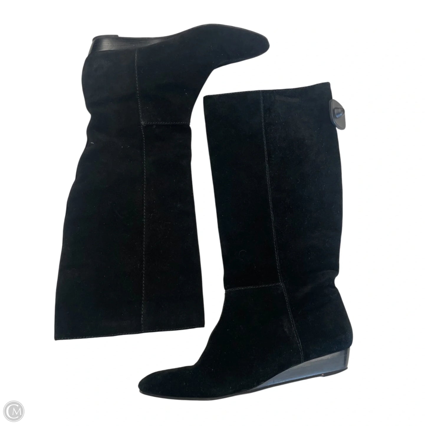 Boots Mid-calf Heels By Bcbg In Black, Size: 8.5