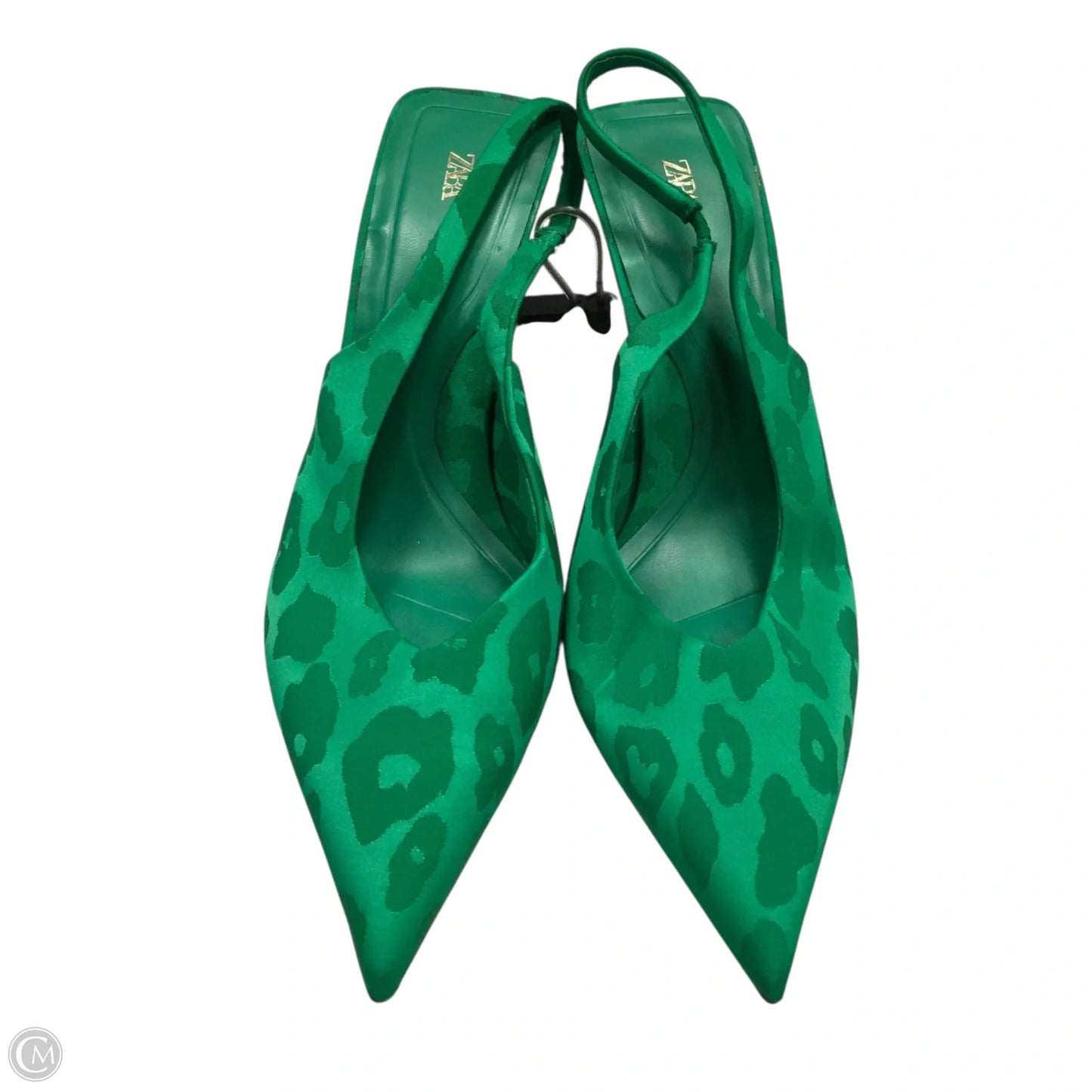 Shoes Heels Kitten By Zara In Green, Size: 10.5