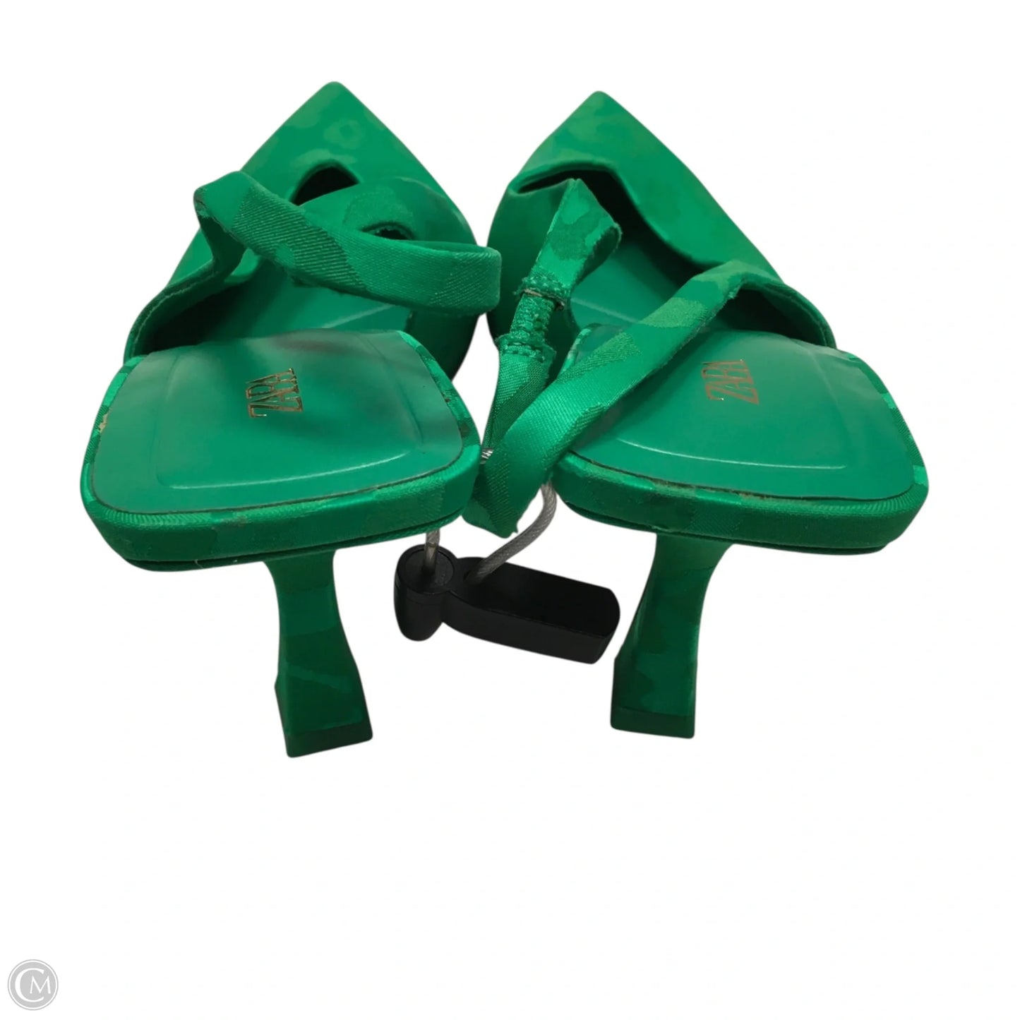 Shoes Heels Kitten By Zara In Green, Size: 10.5
