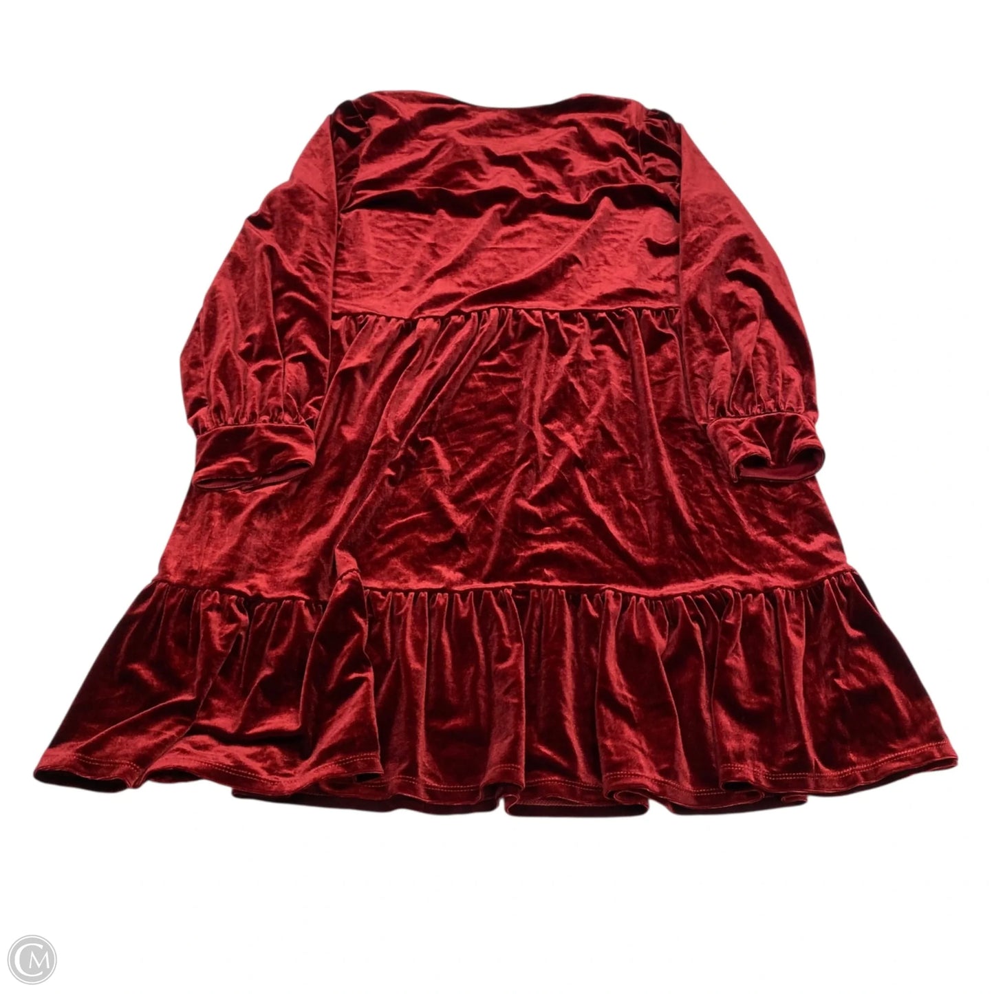 Dress Casual Short By Sandra Darren In Red, Size: L