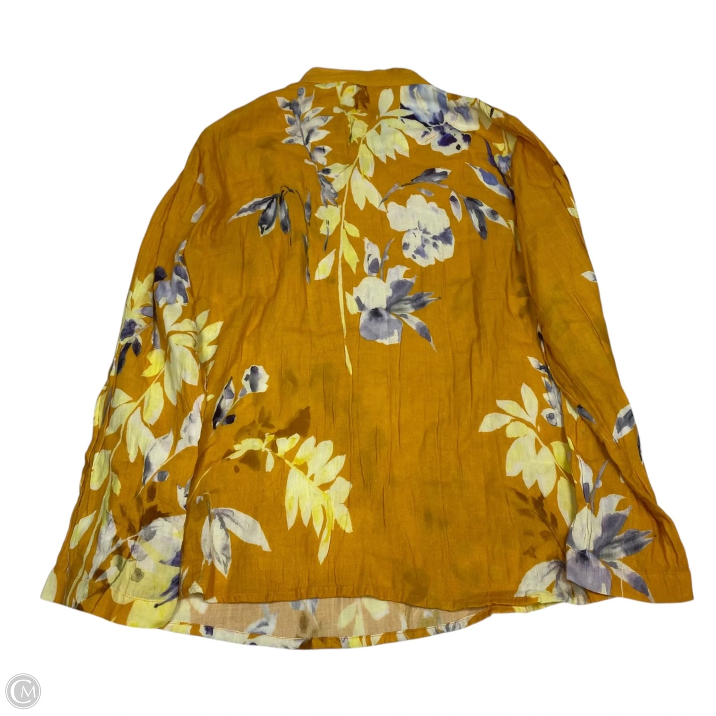 Top Long Sleeve By Soft Surroundings In Yellow, Size: S