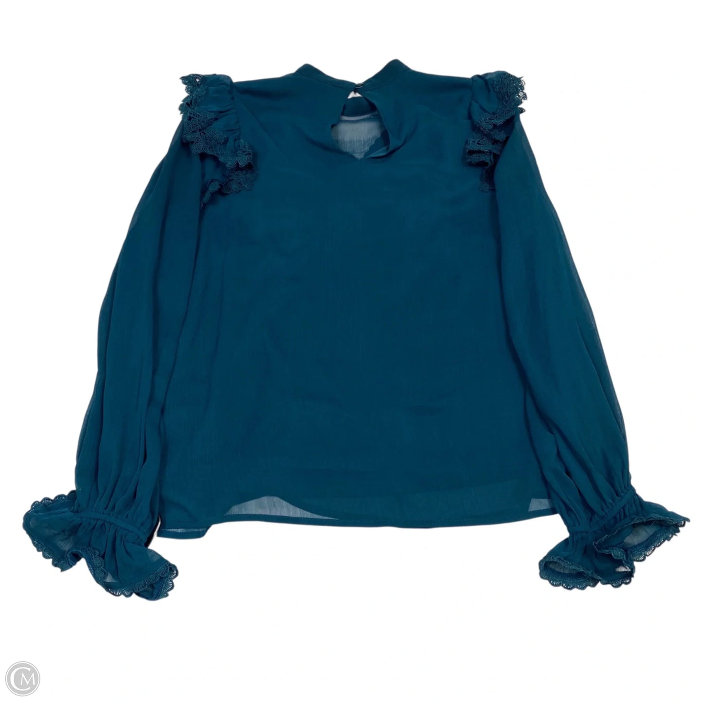 Top Long Sleeve By Vici In Teal, Size: M