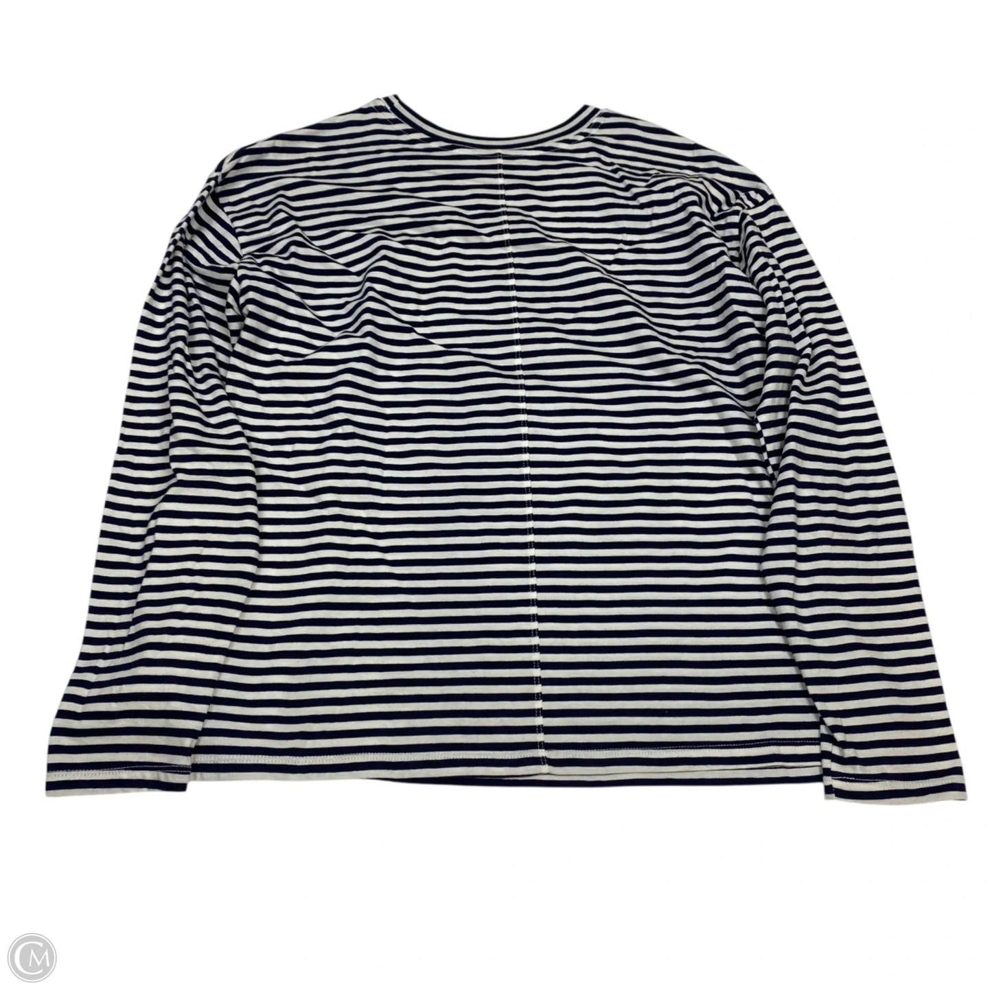 Top Long Sleeve By A New Day In Blue & Cream, Size: S