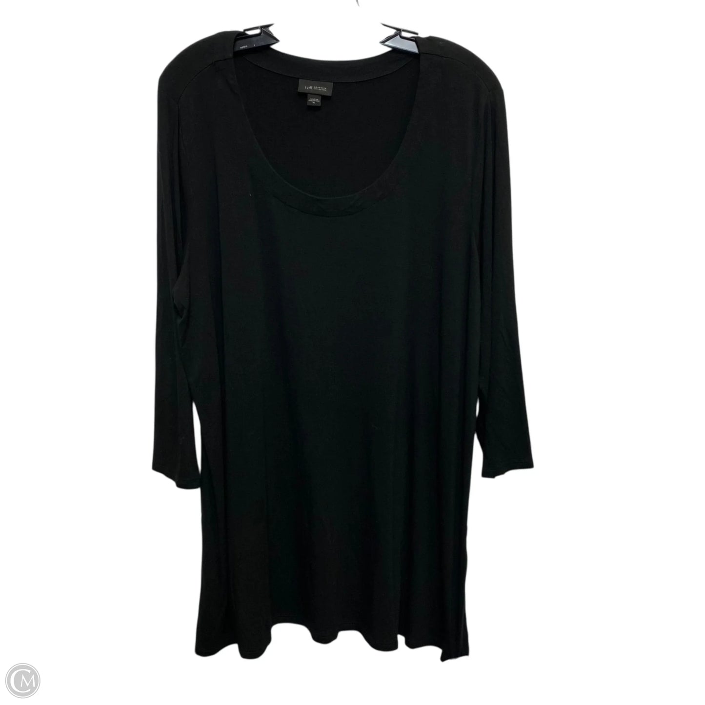 Top 3/4 Sleeve Basic By J. Jill In Black, Size: Xl