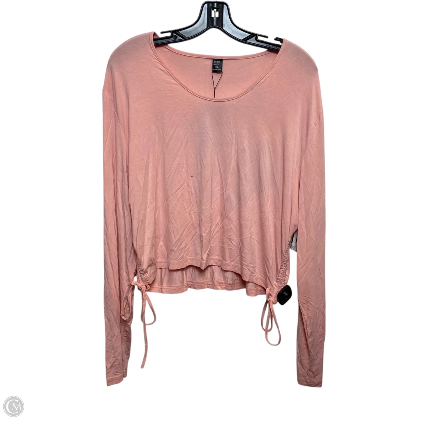 Top Long Sleeve By Shein In Pink, Size: 4x