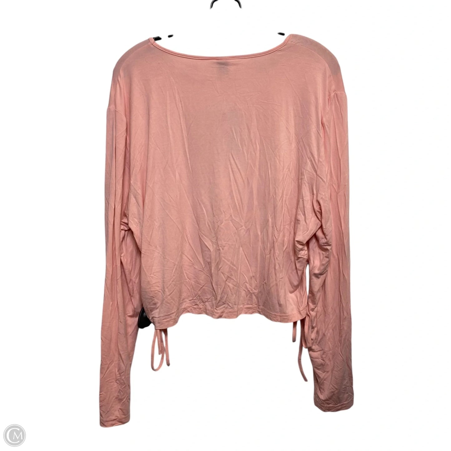 Top Long Sleeve By Shein In Pink, Size: 4x