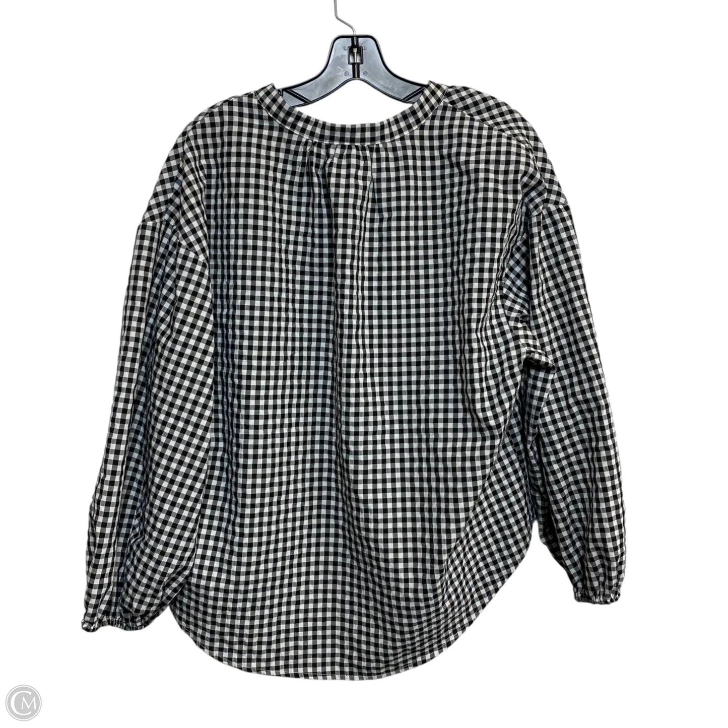 Top Long Sleeve By A New Day In Black & White, Size: L