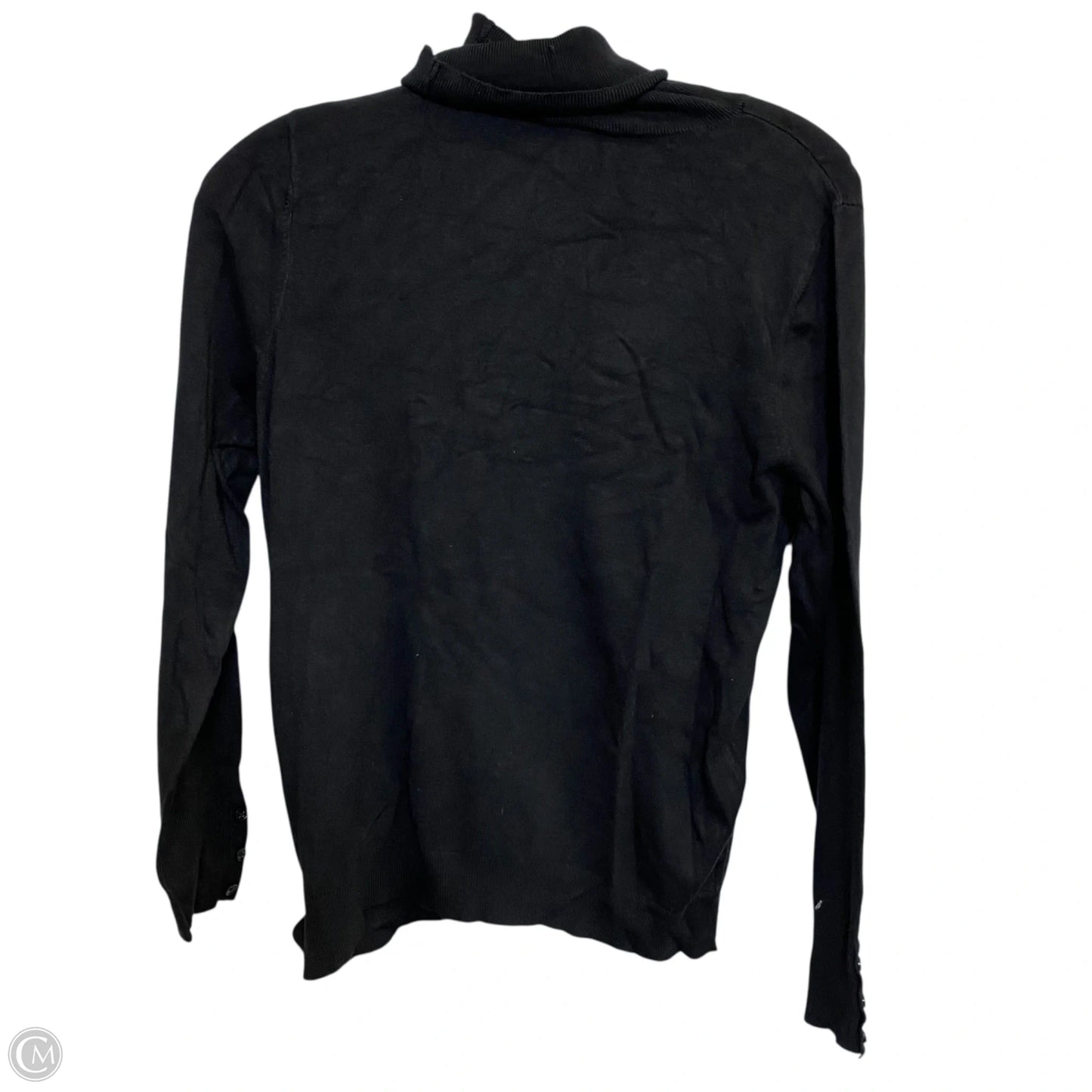Top Long Sleeve By Ann Taylor In Black, Size: L