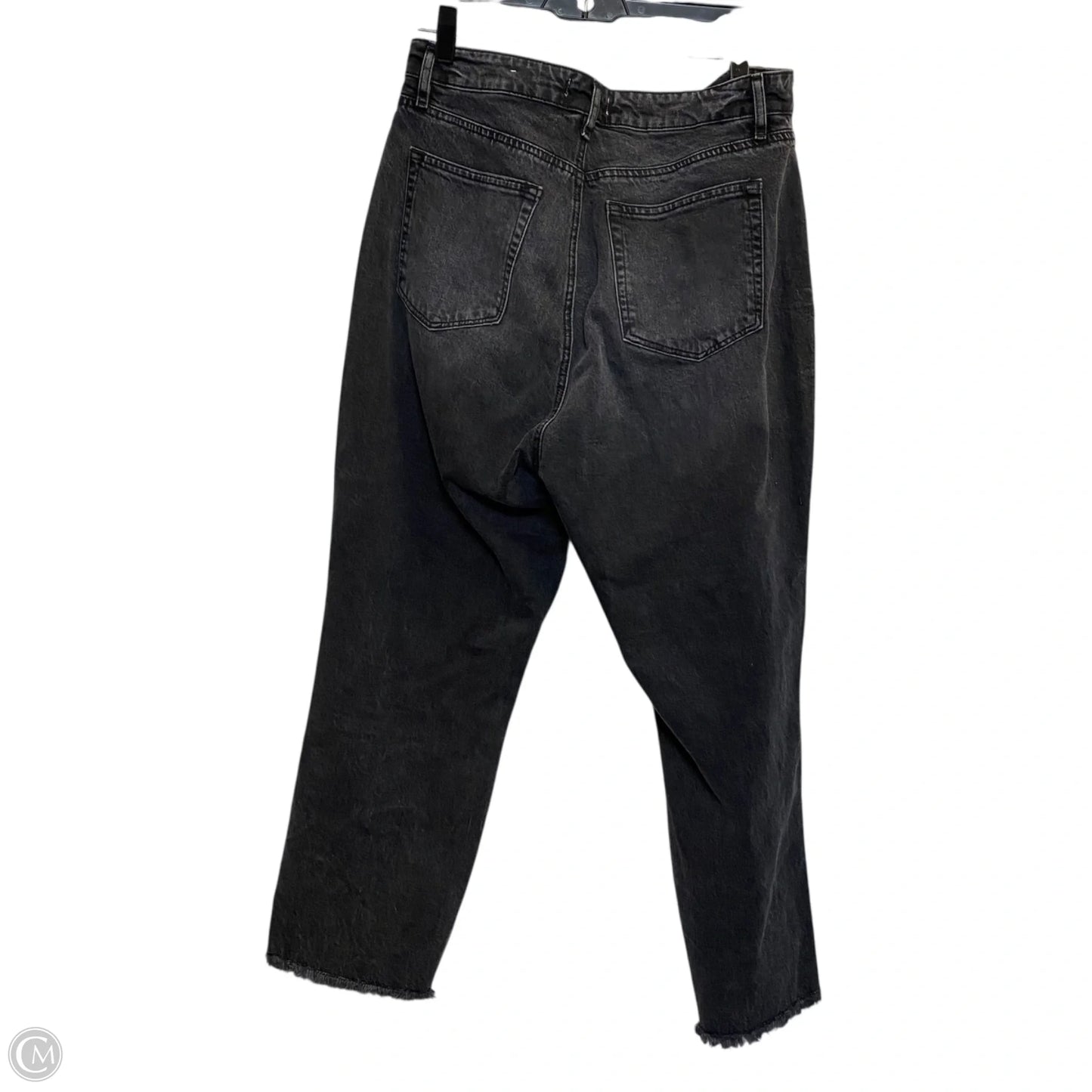 Jeans Straight By Loft In Black Denim, Size: 10
