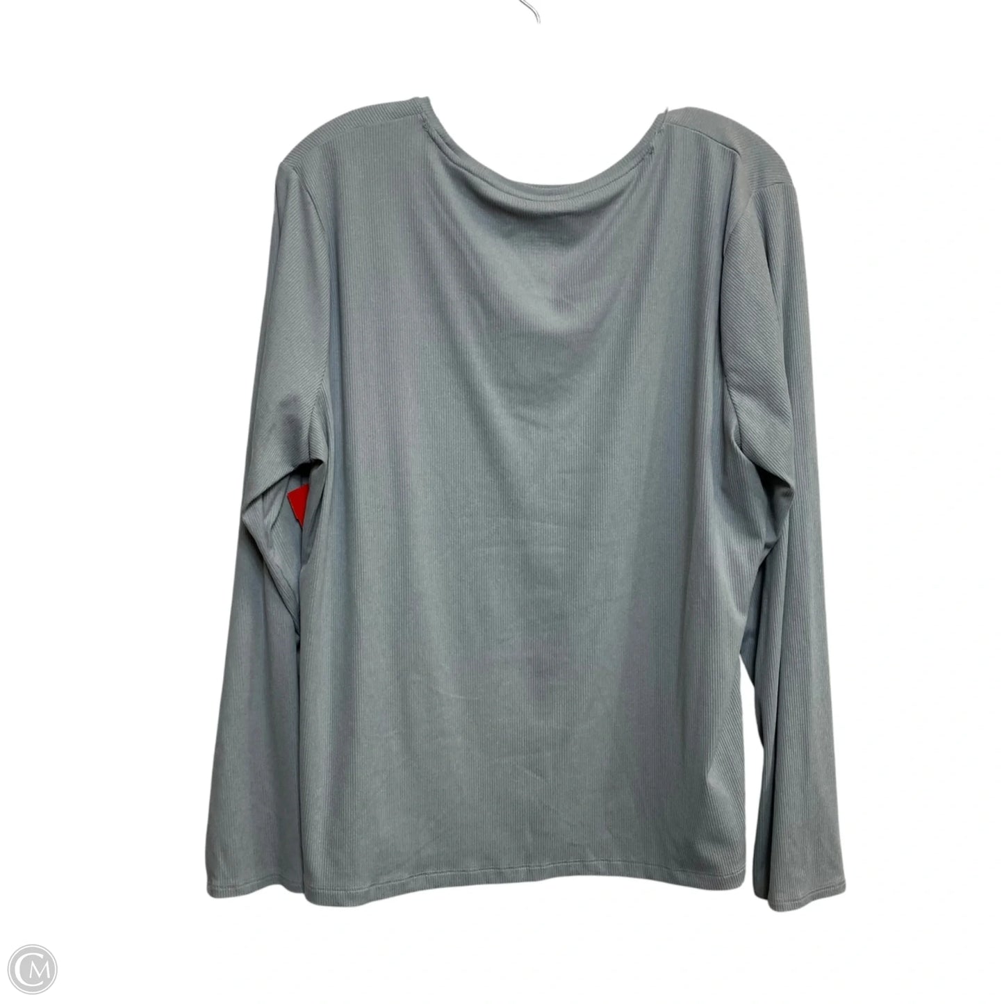 Top Long Sleeve Basic By Nine West In Grey, Size: Xxl