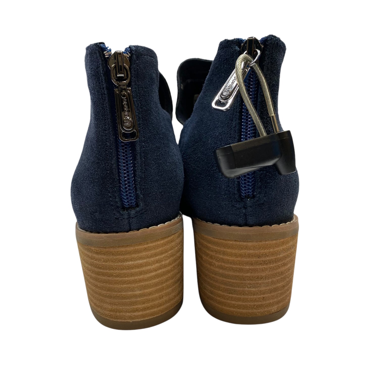 Boots Ankle Heels By Blondo In Navy, Size: 9.5