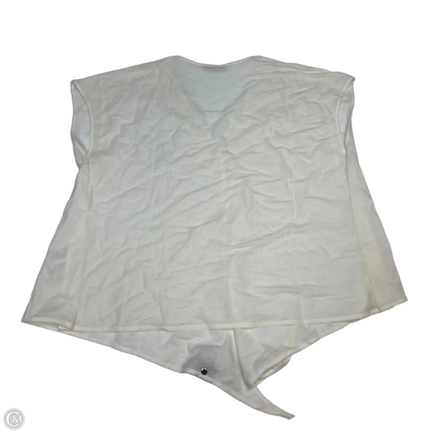 Top Short Sleeve By Zara In Cream, Size: S