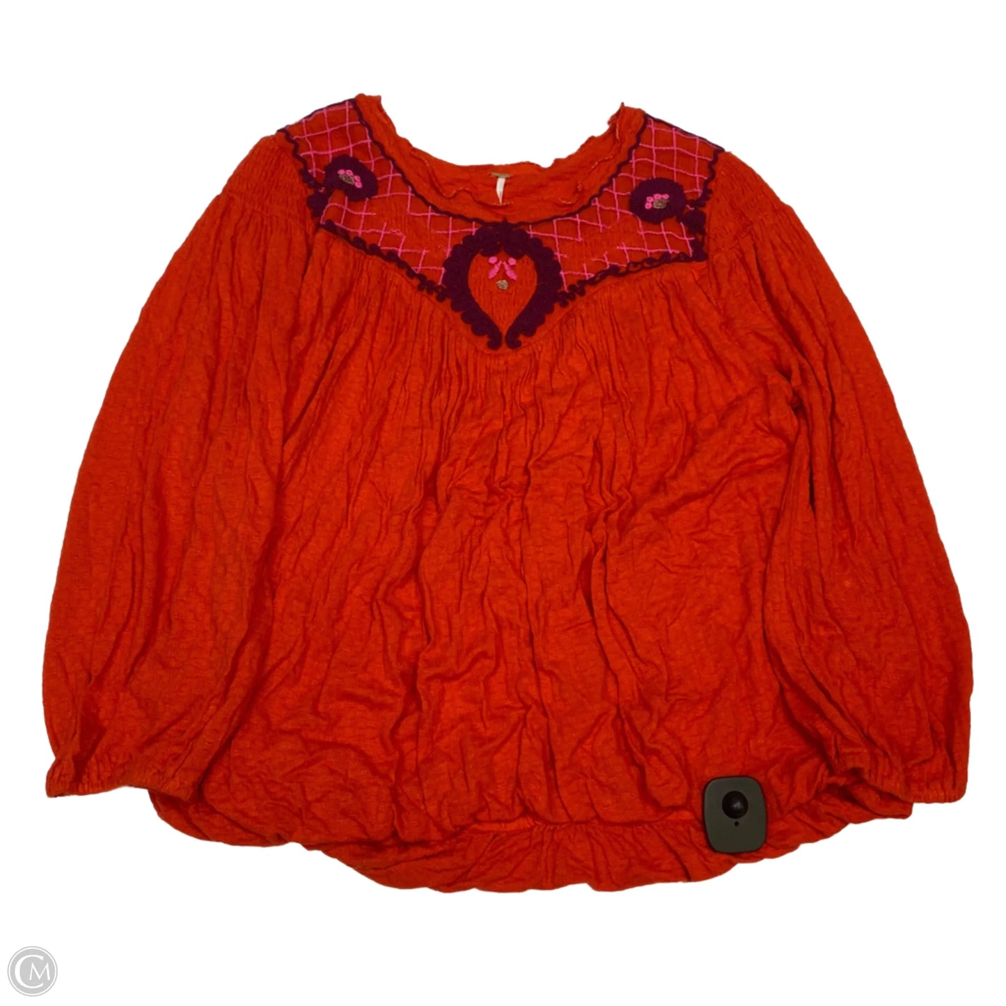 Top Long Sleeve By Free People In Orange, Size: M