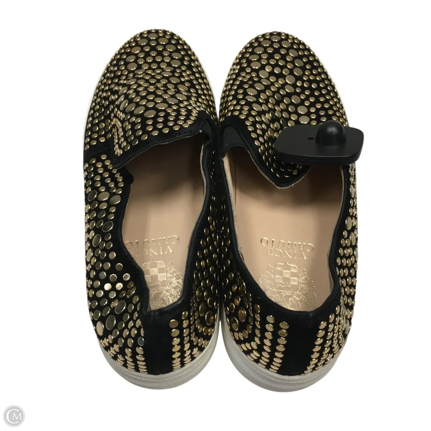 Shoes Sneakers By Vince Camuto In Black & Gold, Size: 6