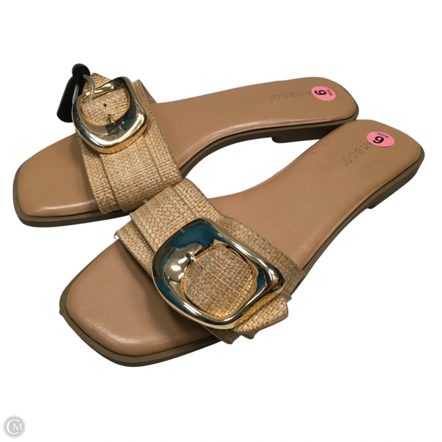 Sandals Flats By Bamboo In Tan, Size: 9