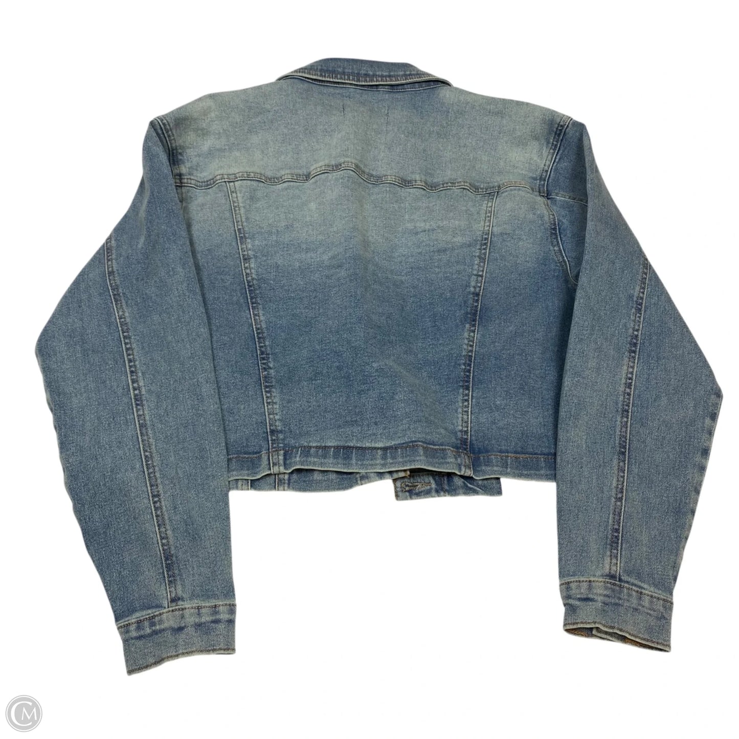 Jacket Denim By Cooper Flash In Blue Denim, Size: S
