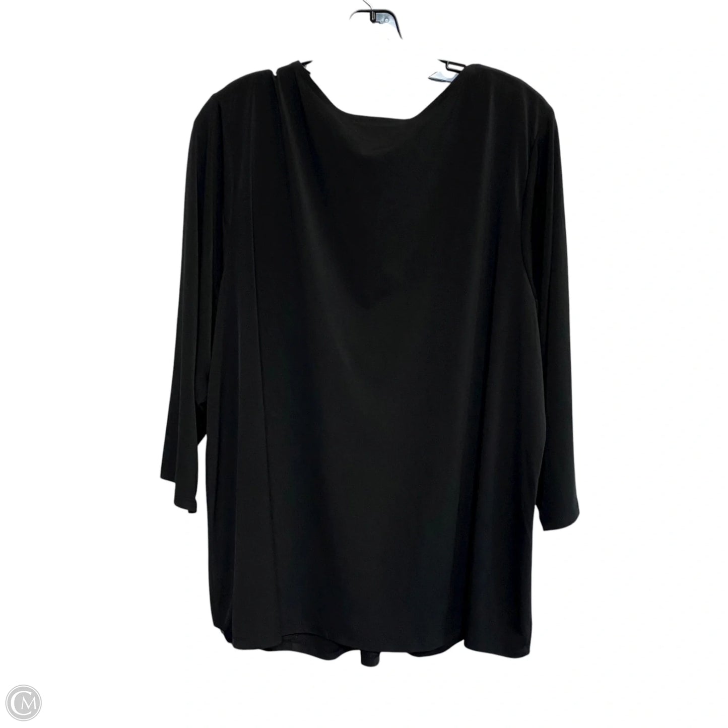 Top Long Sleeve By Lane Bryant In Black, Size: 3x