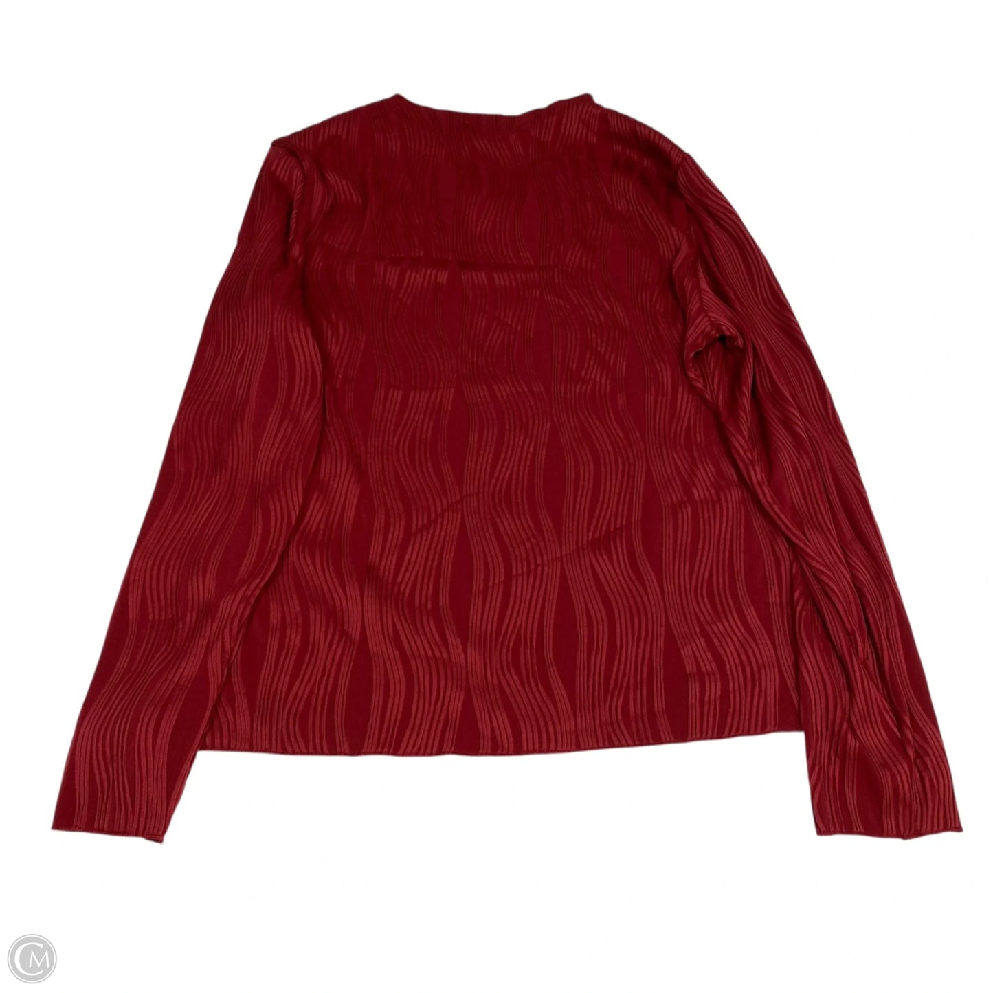 Top Long Sleeve By Fashion In Red, Size: Xl