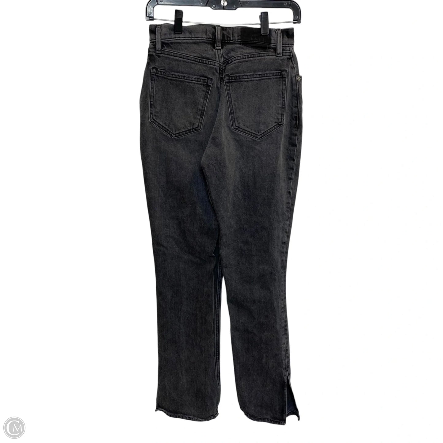 Jeans Straight By Abercrombie And Fitch In Black Denim, Size: 0
