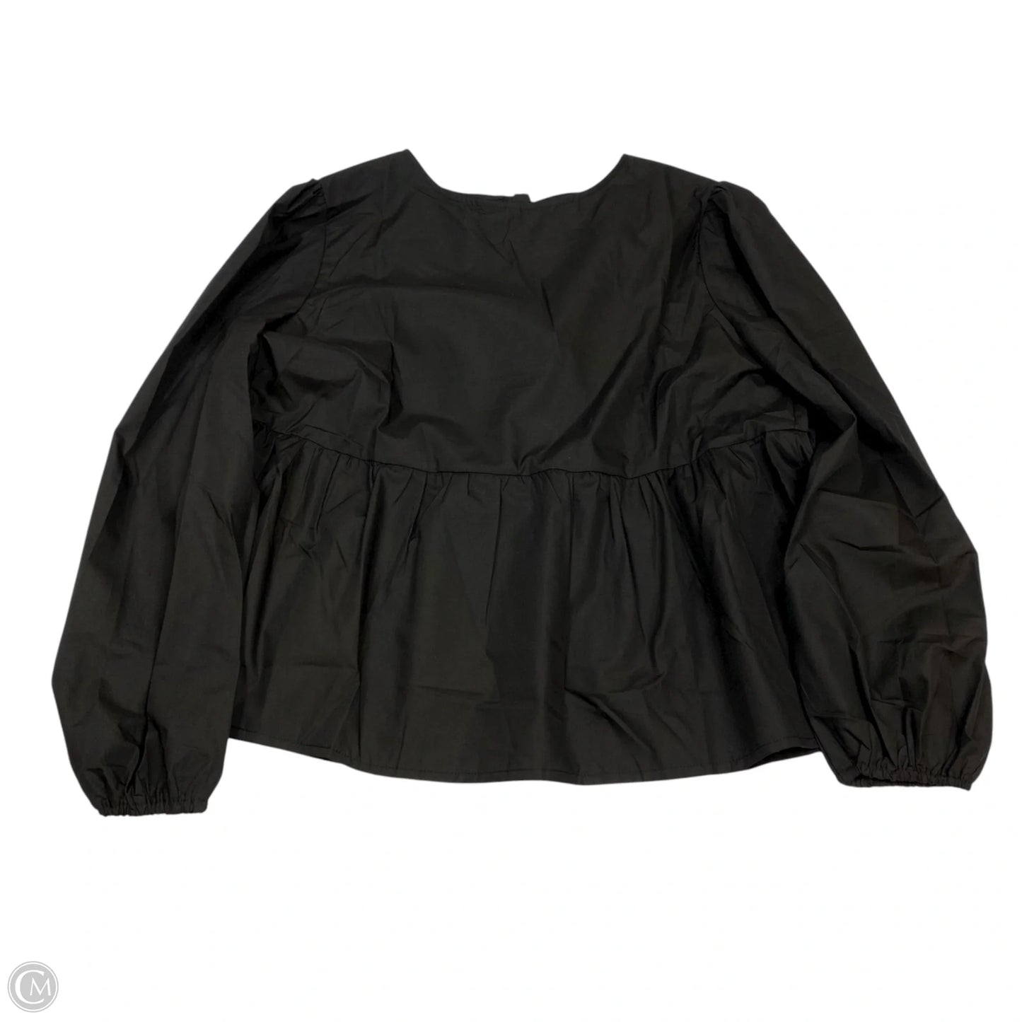 Top Long Sleeve By Casly Lamiit In Black, Size: M