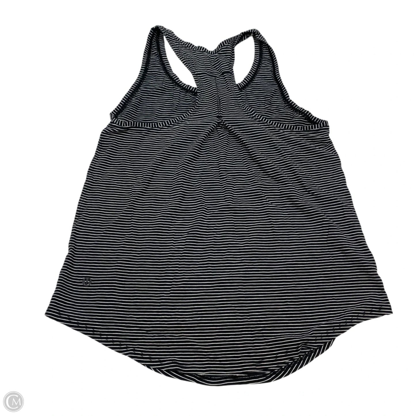 Athletic Tank Top Designer By Lululemon In Black & White, Size: S