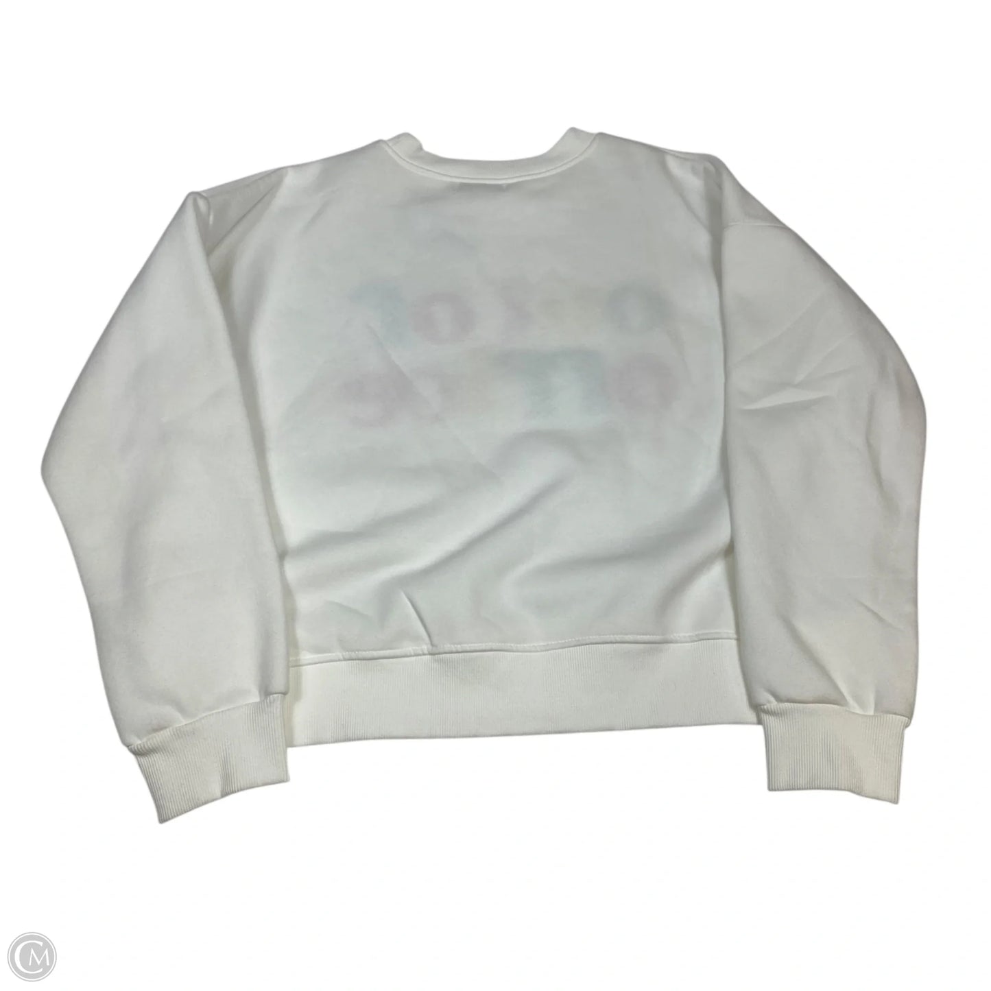 Sweatshirt Collar By Kirkland In White, Size: M