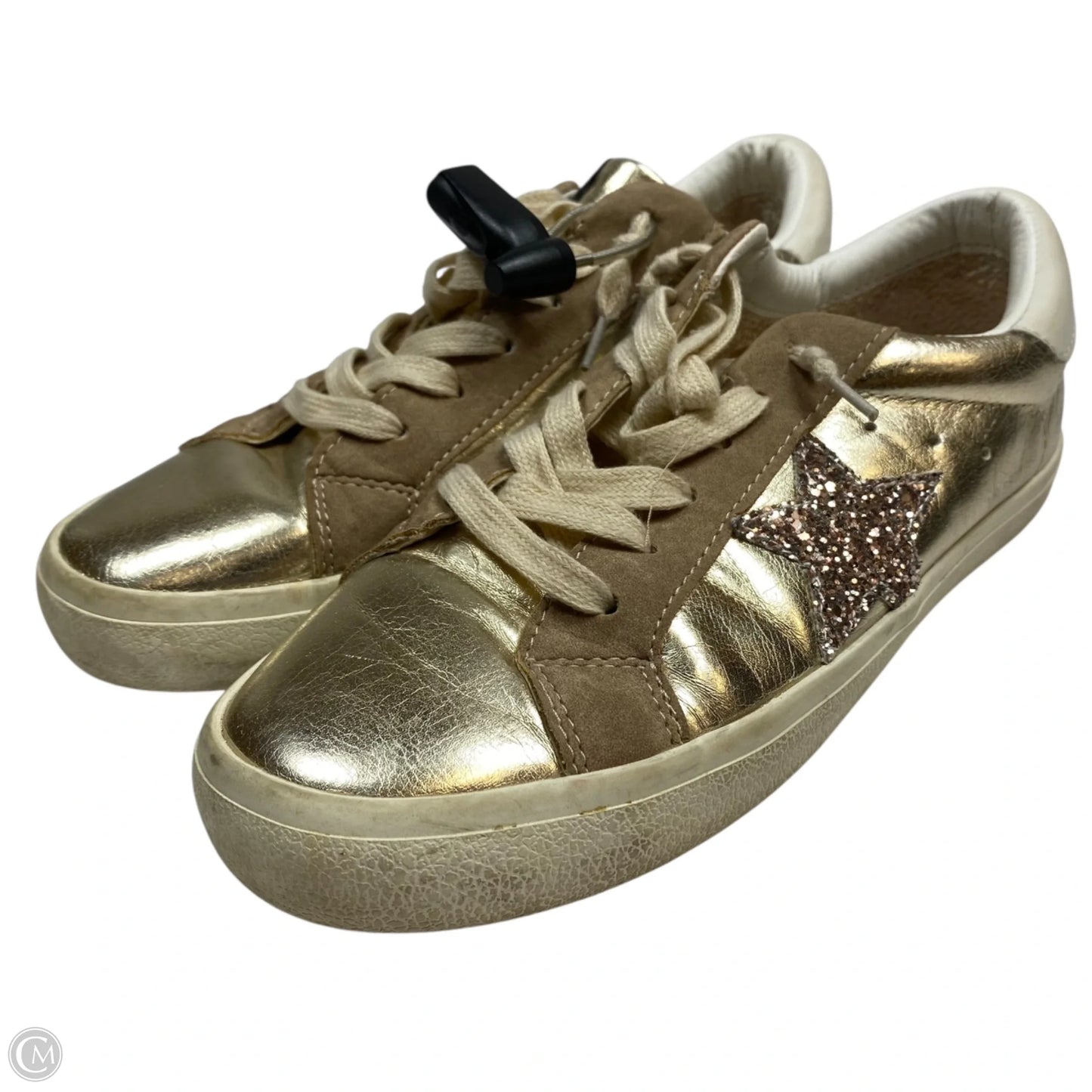 Shoes Sneakers By Vintage Havana In Gold, Size: 9