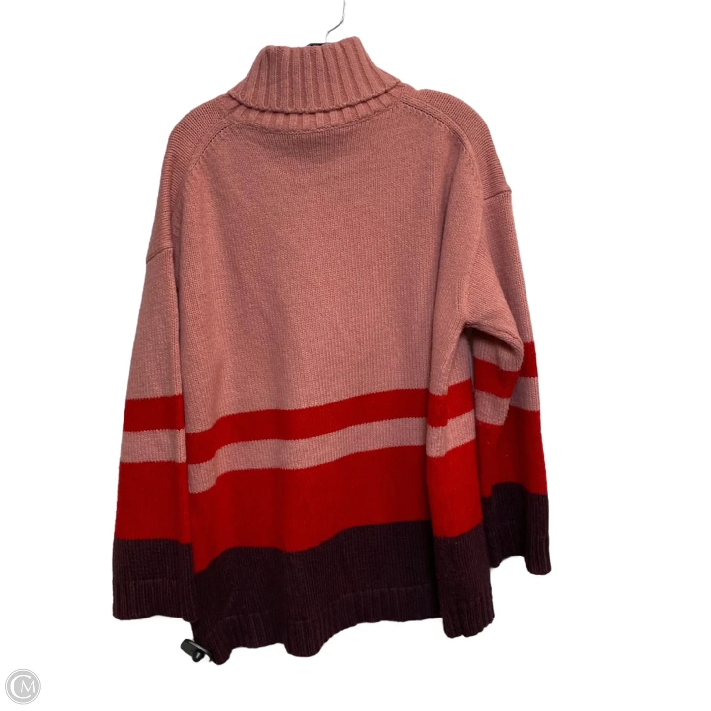 Sweater By Ann Taylor In Pink & Red, Size: Xl