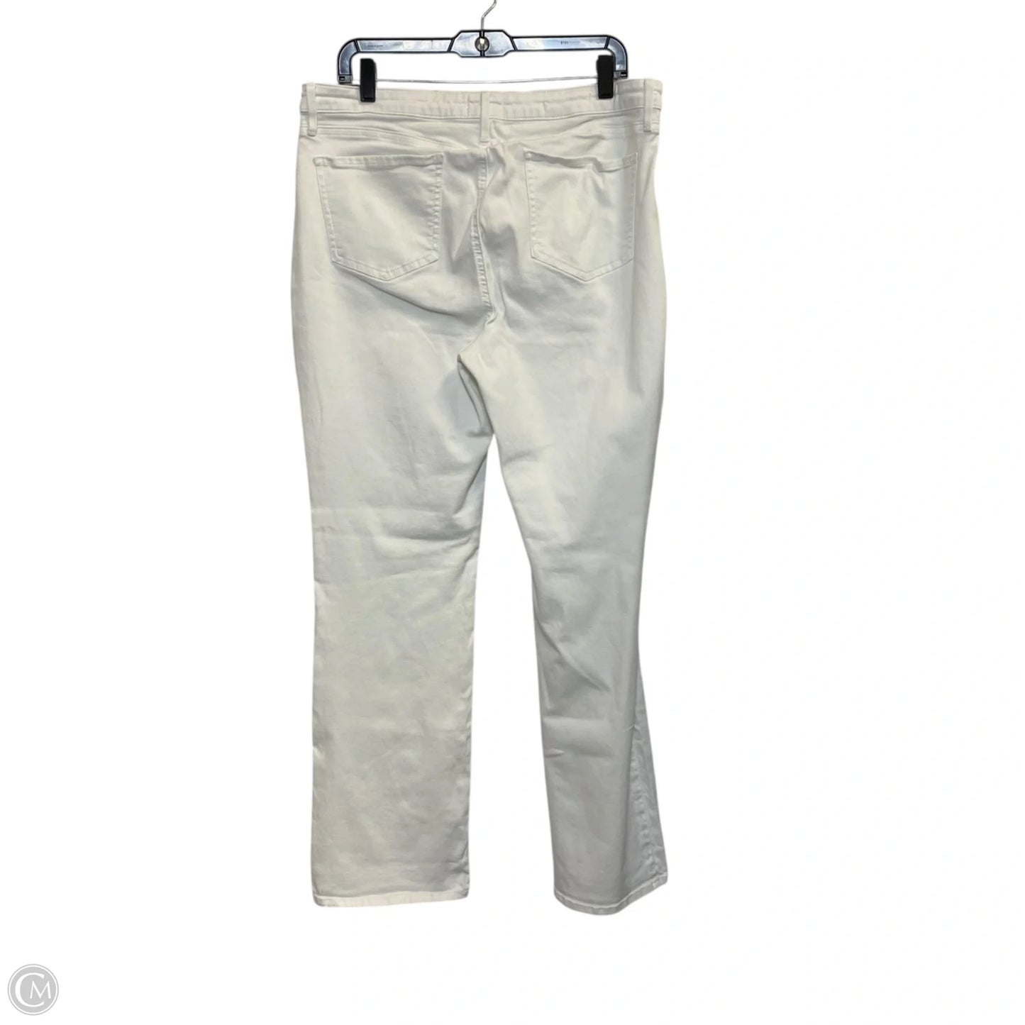 Jeans Boot Cut By Not Your Daughters Jeans In White Denim, Size: 14