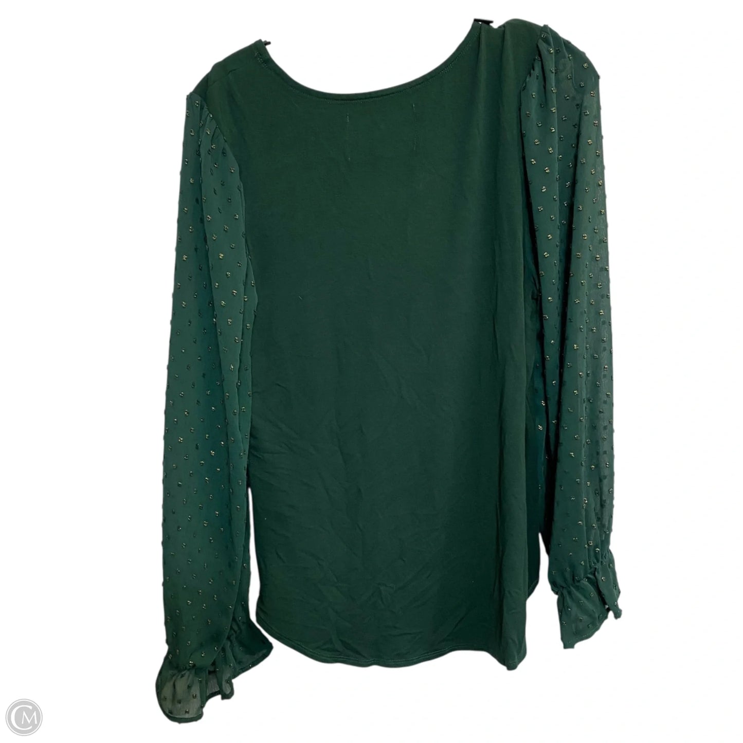 Top Long Sleeve By Cupio In Green, Size: L