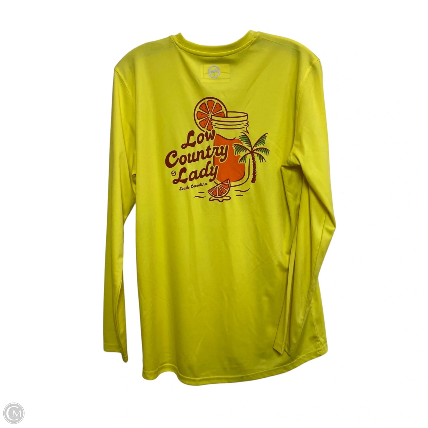 Athletic Top Long Sleeve Crewneck By Magellan In Yellow, Size: M