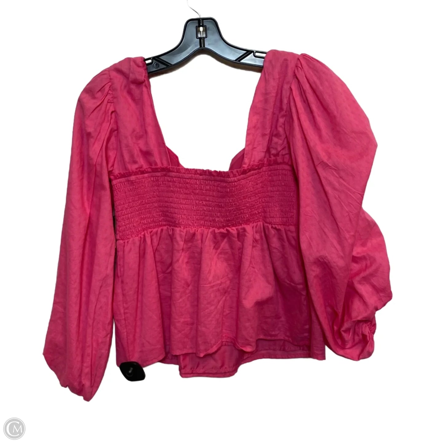Top Long Sleeve By Kaleina In Pink, Size: L