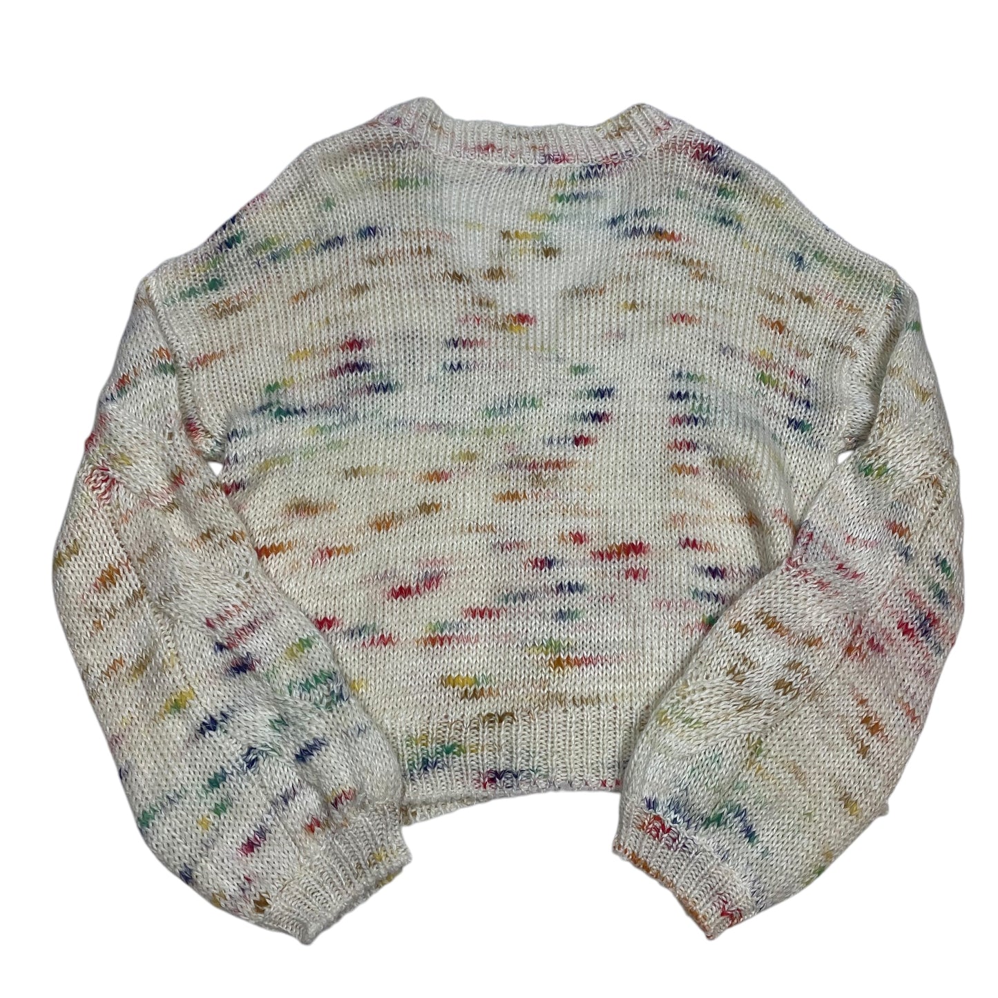 Sweater Cardigan By Versona In Cream, Size: L
