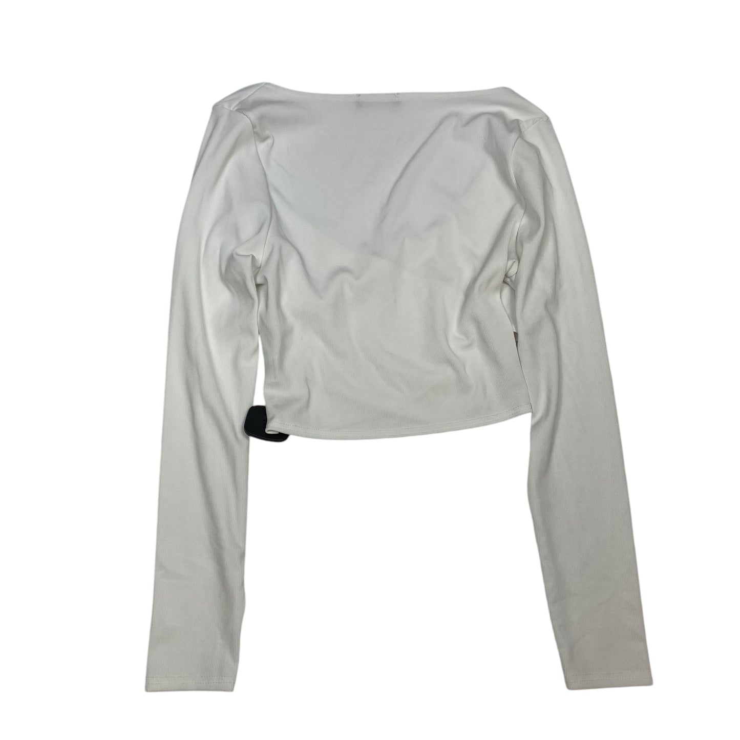 Top Long Sleeve By Missguided In White, Size: M