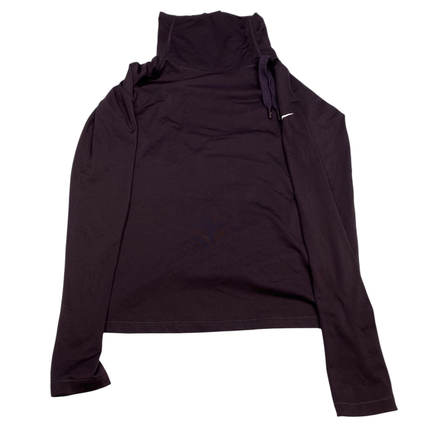 Athletic Top Long Sleeve Collar By Nike Size: L
