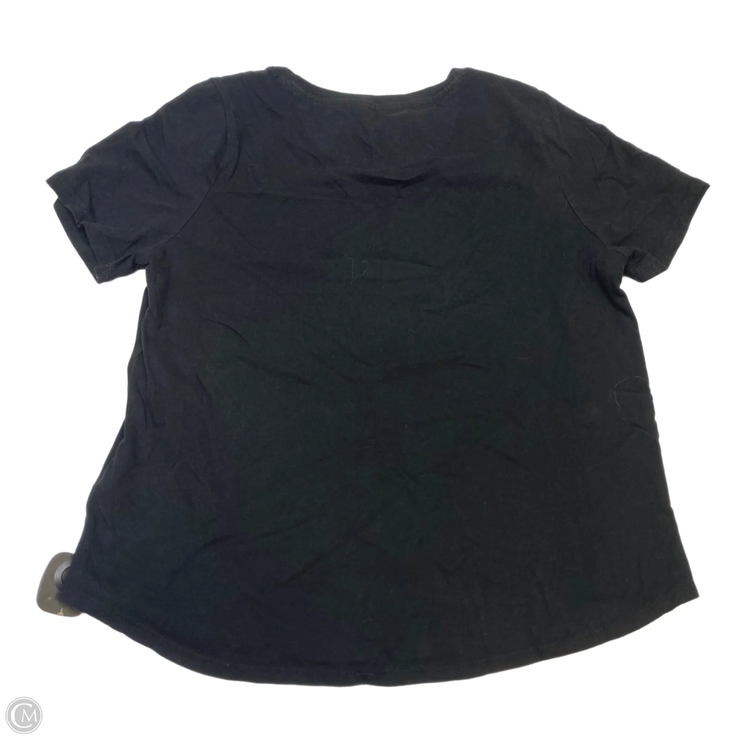 Top Short Sleeve Basic By Anthropologie In Black, Size: M