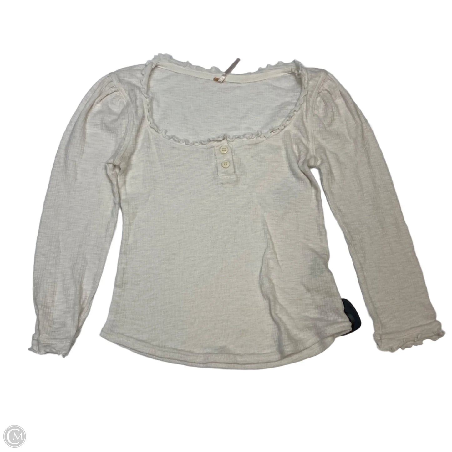 Top 3/4 Sleeve Basic By We The Free In Cream, Size: Xs