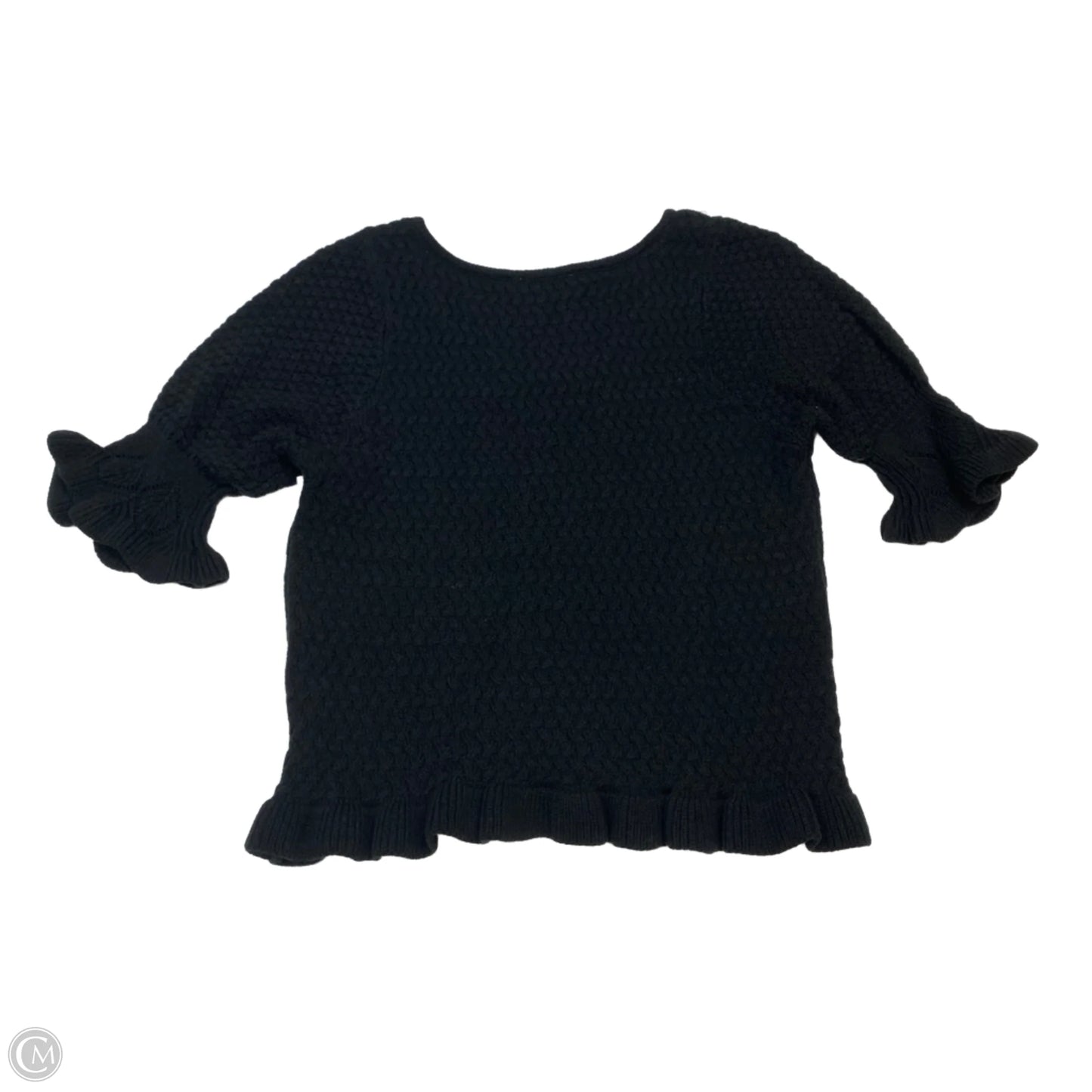 Top Short Sleeve By Calivta In Black, Size: L