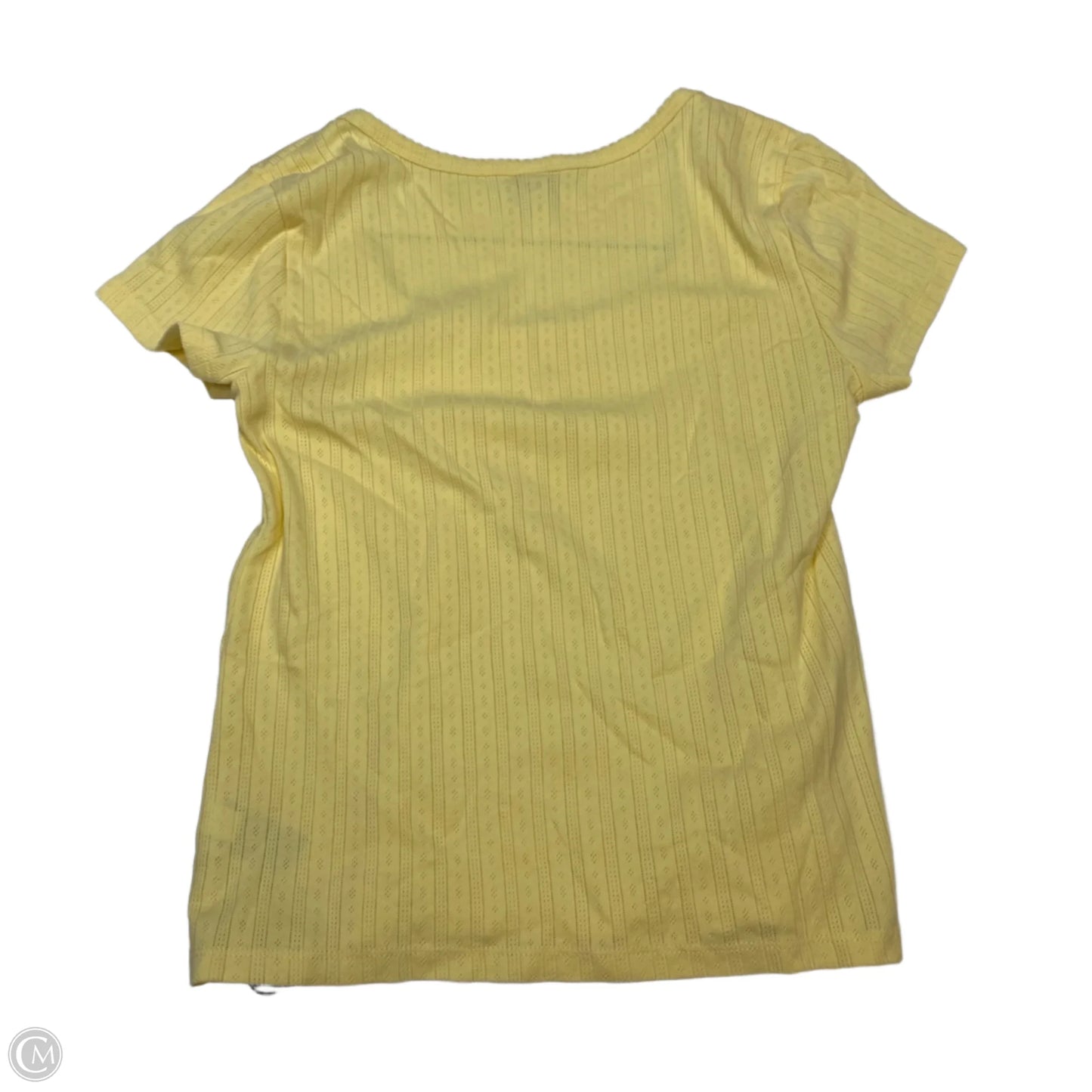 Top Short Sleeve Basic By Old Navy In Yellow, Size: L